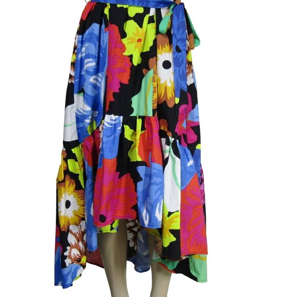 CHRISTOPHER JOHN ROGERS NWT XS Target ASYMMETRICAL Floral HIgh Low Ruffle Dress - Picture 3 of 12